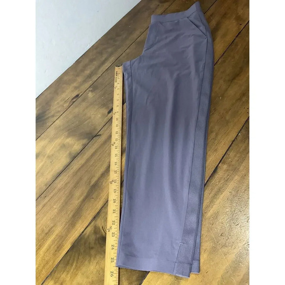 Athleta Brooklyn Ankle Pants Dusk Violet Stretch Pull On Womens Size 6 - Picture 9 of 9